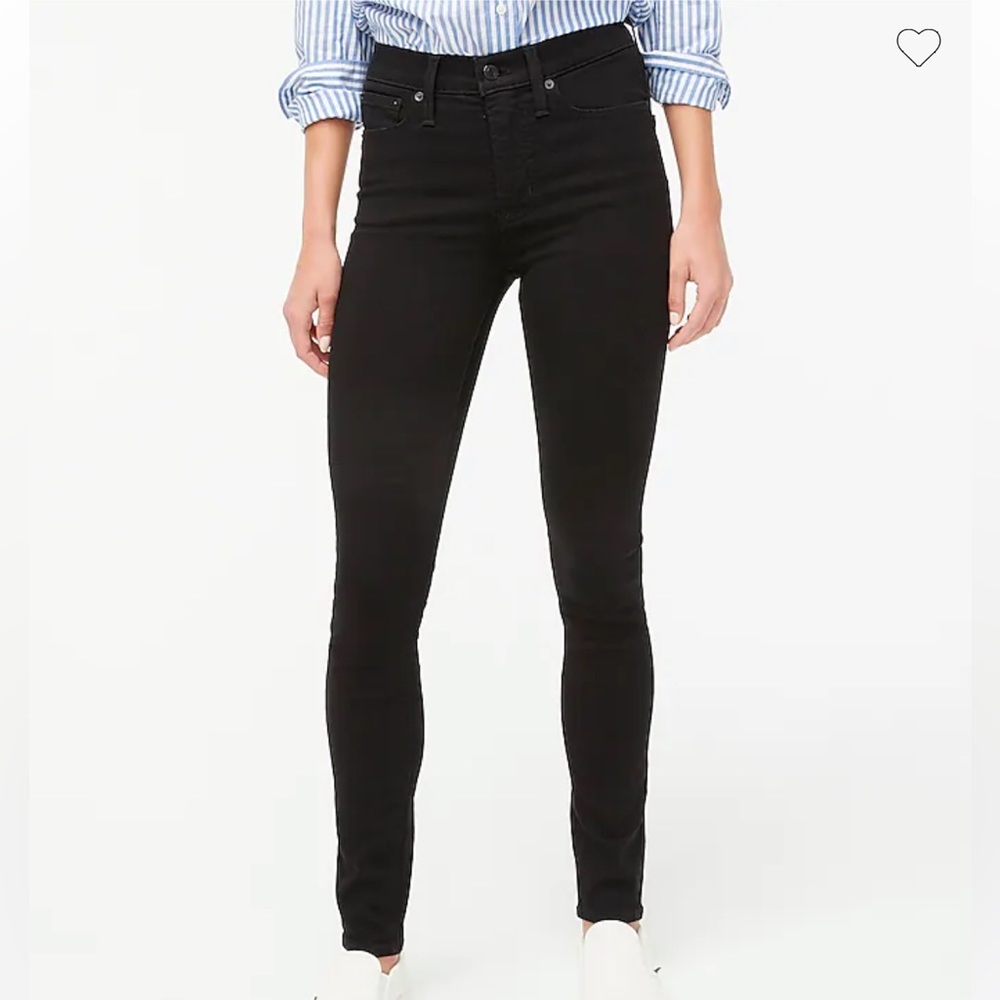 J. Crew 10" high-rise black skinny jean in signature stretch sz 27